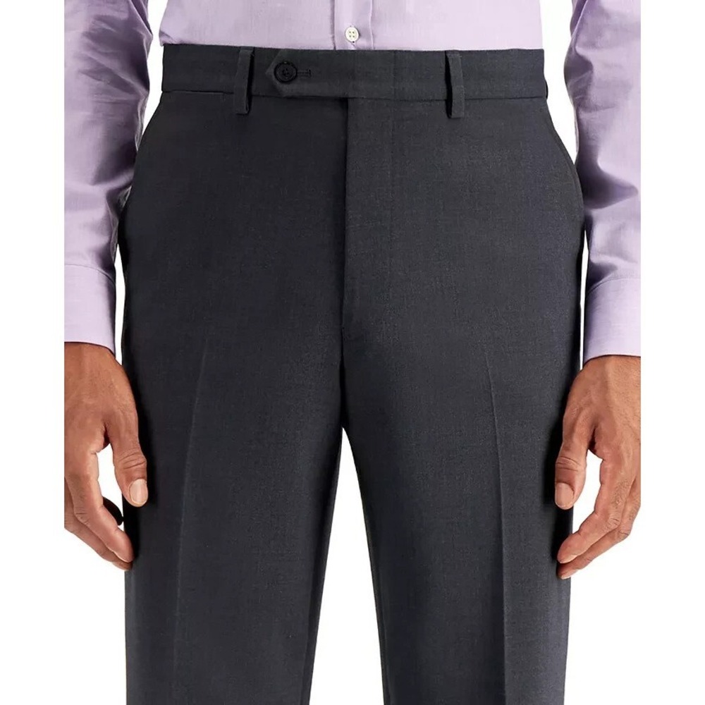 Nautica Mens‎ Classic Fit Dress Pants 32W 30L Charcoal